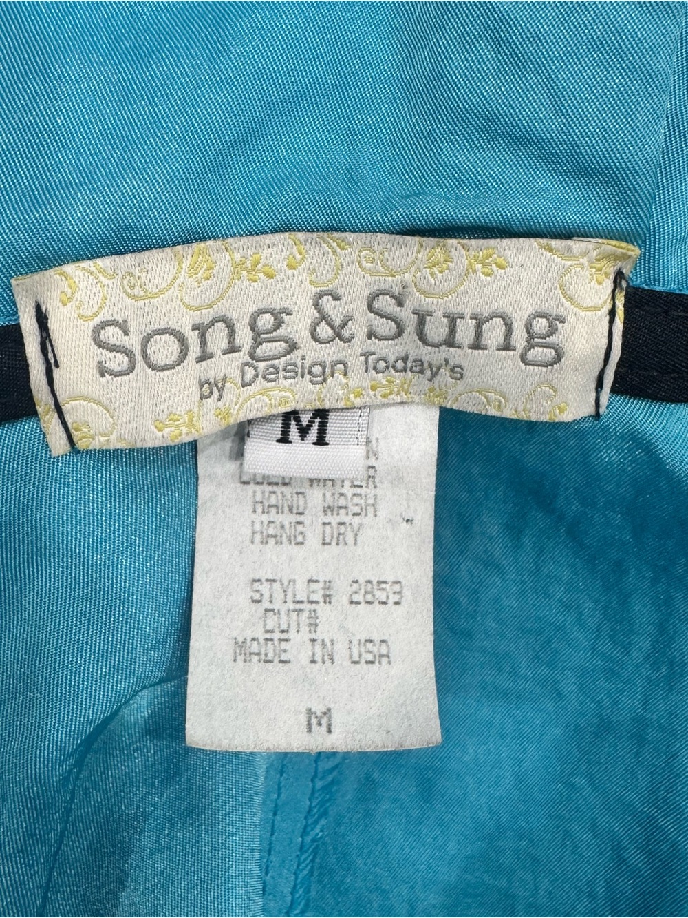 Turquoise Ruffle Collar Blazer Jacket - Picture 5 of 6